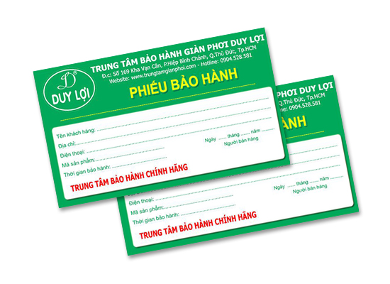 Phiếu bảo hành đóng một vai trò quan trọng trong việc bảo vệ quyền lợi của khách hàng